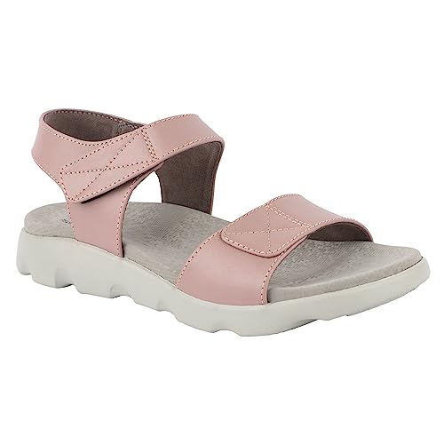 Image of Medifeet Women's Orthopedic Soft Sandals, Black, Comfort Walking Footwear with Adjustable Straps