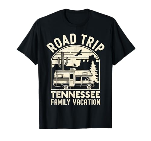 Tennessee Road Trip USA RV Camping Family T-Shirt