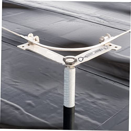Tensor de cuerda de acero inoxidable para ajuste de tensión de cables con tuercas de bloqueo abiertas, apto para alambre de jardín y portones de bisagra miniatura 6
