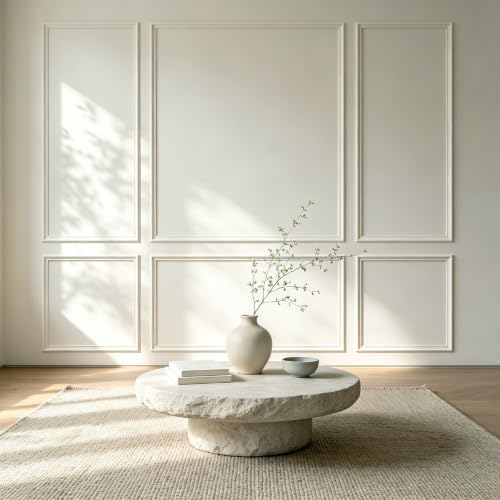 Image of 6 Pcs Pre-Cut Wall Molding Kit, Wainscoting Panels
