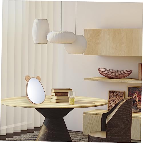 Miroir de maquillage bois miroir décoratif salon table lot de 2 - 6