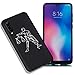 Hpory Kompatibel mit Xiaomi Mi 9 Hülle, Handyhülle Xiaomi Mi 9 Sternzeichen Muster Weiche TPU Silikon Schwarz Bumper Schale Rückseite Case Cover Handytasche Etui Schutzhülle - Libra Waage