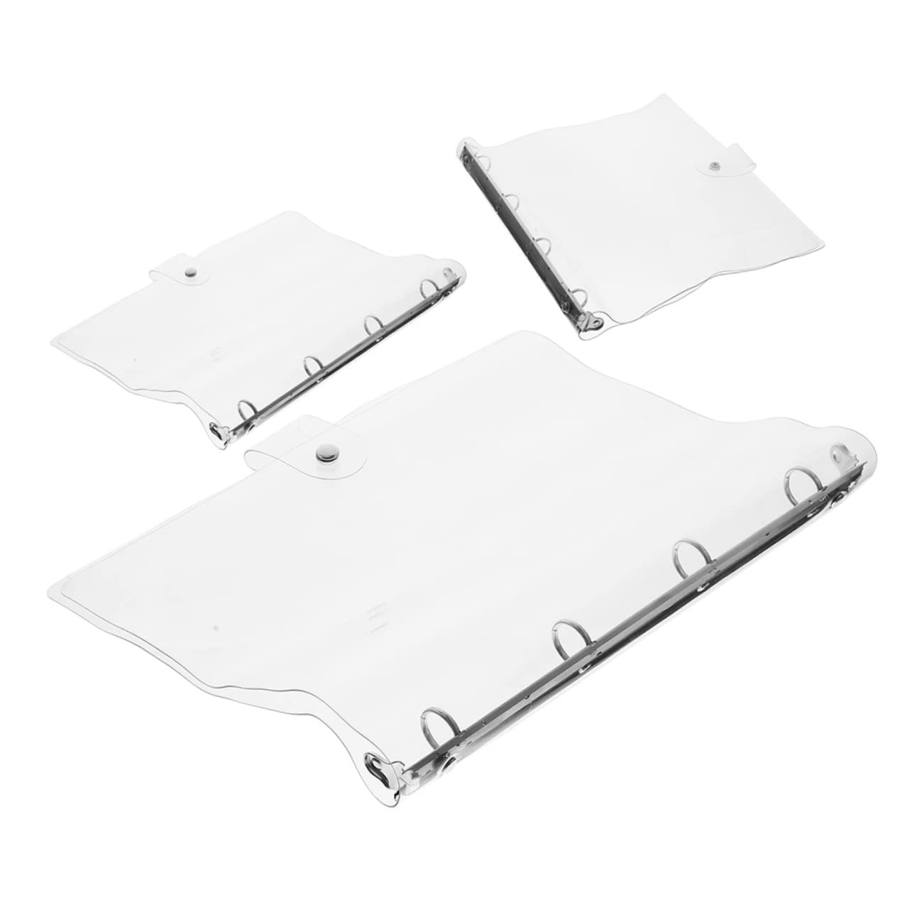 3 Stück Transparenter A4-ordner aus Kunststoff für Wichtige Dokumente | Multifunktional und Tragbar, Einschulung Feier, Notenordner, Papiermappen