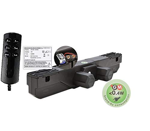 Motore Germany Per Rete Elettrica A Doghe Con Pulsantiera A Cavo - Ricambio Base Nero K1 - Foto 2