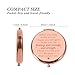 Easter Basket Stuffers for Girls - Daughter Compact Mirror from Mom Dad, Rose Gold Makeup Mirror for Her Teen Girls Unique Graduation Birthday Easter Gifts for College Daughter College Dorm Essentials