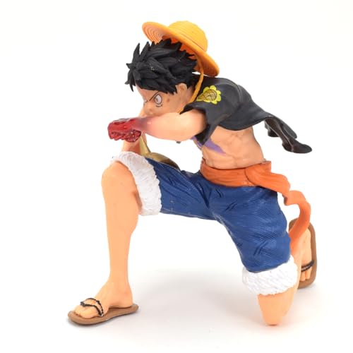 Image of Daiyamondo Premium Anime Action Figure- Unlease The Power of Highly Detailed Collectible with Dynamic Pose (Luffy Black Band)(14cm Height)