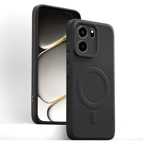 Image of Pikkme Back Cover for OnePlus Nord CE 6 5G Soft Matte Silicone Mag-Safe Design (Mag-Safe Not Support) Camera Protection | Slim Fit Bumper Cover (Black)