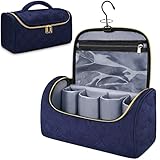 Mancro Padded Travel Case Compatible with Dyson Airwrap Complete Styler, Blue