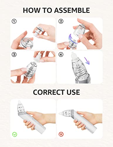 Grownsy BC023 Nasal Aspirator For Baby, Baby Nose Sucker Pro With 3 Soft Silicone Tips, Adjustable Suction thumb #8