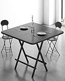 scktoo 折りたたみ式 サイドテーブル 幅60×奥行60×高さ52㎝ 木製 ダイニングテーブル リビングテーブル (幅60CM×奥行60CM×高さ52cm ブラウン)