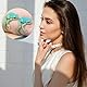 Yeomju 2 Stück Frosch Ringe für Frauen, Süße Froschringe in Blau und Grün, Verstellbare Offene Kreative Froschförmige Ringe Frosch Deko Kinderringe Personalisiert Ring