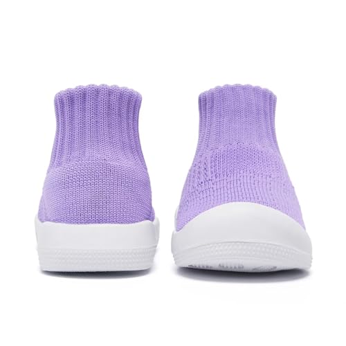 Image of Eashi Baby Boy Girl Non-Skid Indoor Infant Walking Shoes Breathable Warm Elastic Sock Shoes with Memory Sole Protect Toes Outdoor Sneakers