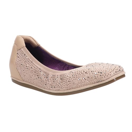 VANELi Womens Gisel Sparkle Rhinestone Ballet Flats Casual - Beige2