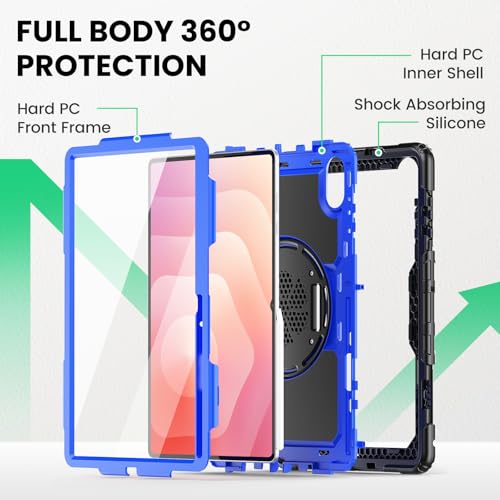 Image of SEYMAC Case for Samsung Galaxy Tab S11 Ultra 5G 14.6 Inch, Dark Blue