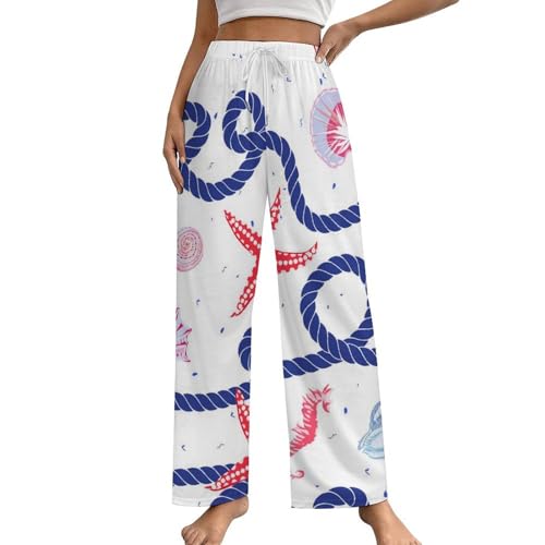 Bas de pyjama femme étoile de mer corail pour vos soirées cocooning