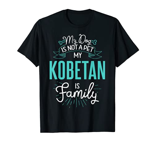 Cute Kobetan Design Family Dog Giftn T-Shirt, Black