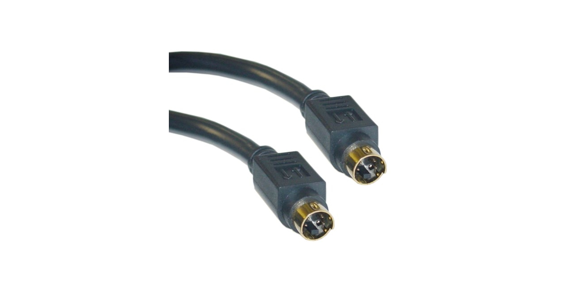 Connettore S-Video S-VHS 4 Poli Mini DIN - Placcato Oro, 75 Ohm, Per Cablaggio Video