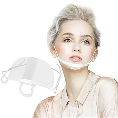 Preisvergleich Produktbild 20 Stück Gesichtsvisier aus Kunststoff Schutzvisier Safety Gesichtsschutzschild Visier Gesichtsschutz Plexiglas Transparent Schutzvisier Mundschutz Plastik Gesichtsschutzschirm Face Shield