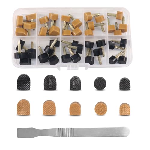 Image of MHBH High Heel Replacement Tips, Shoe Heel Repair - 20 Pairs of Heel Caps Shoe Heel Repair Kit for Women's Shoes, 5 sizes