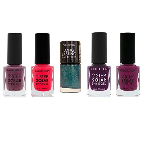 Image of Collection Cosmetics Solar Shine Gel & Long Lasting Nail Effects Nail Polish Set 5 x Bottles