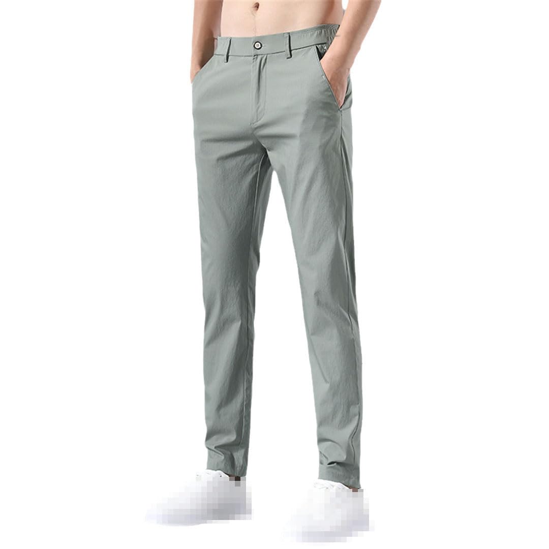 Vogrtcc Pantalones Casuales De Hombre Pantalones Formales De Negocios Rectos