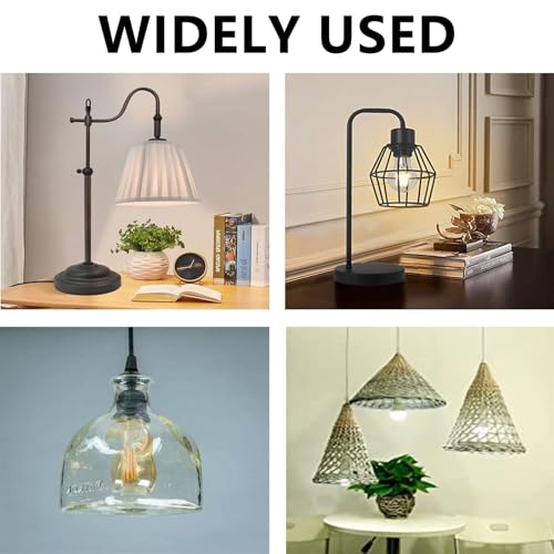 ZKFSIE 3pcs E27 Lamp Holder – Black Bakelite Bulb Holder with Locking Mechanism | Screw Fitting for Table Lamp, Pendant Light & DIY Lighting, Secure Shade Ring & 10mm Threaded Entry - Image 3