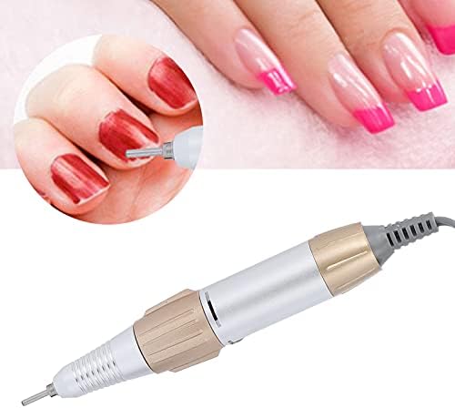35000RPM Electric Nail Drill Pen, Nail Drill Replacement Handle Handpiece, Manicure Pedicure Machine Polish Tool for Acrylic Nails, Low Noise Nail Art Tool for Salon and Home Use