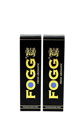 Fogg BLACK Fresh Aromatic Body Spray Deodorant – For Men, 120ml (Pack of 2)