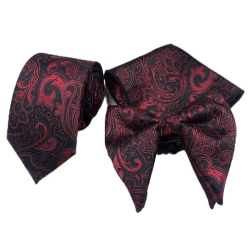 Corbata para hombre negra NSUQOA formal miniatura 1