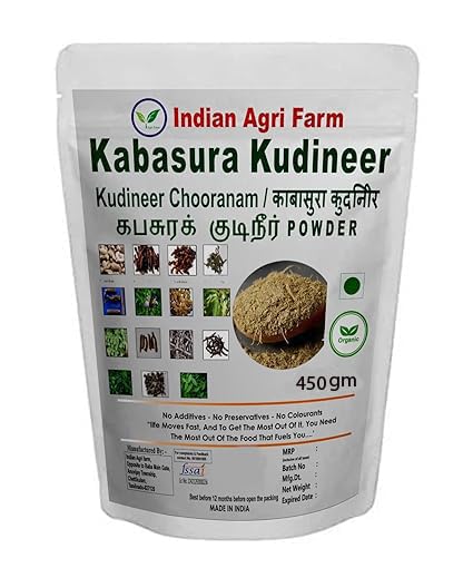 Iagrifarm Organic Kabasura Kudineer Powder - 450 gram/Nilavembu Kudineer/Nilavembu Kashayam/Kabasura Kudineer Chooranam Powder (B0BYVC9BPS) Amazon Price History, Amazon Price Tracker