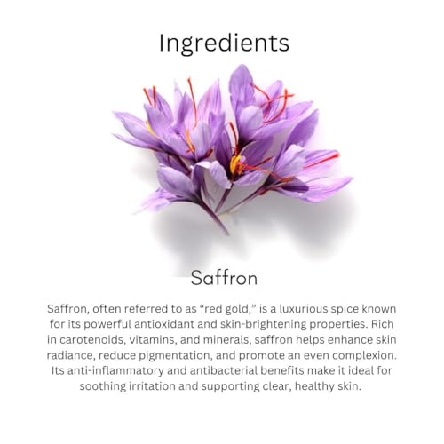 Image of Khadi Saffron Brightening Face Wash 200ml | Brightens & Evens Out Skin Tone | Glowing & Non-Drying | SLS & Paraben Free | All Skin Types | Bright Gel Face Wash for Men & Women