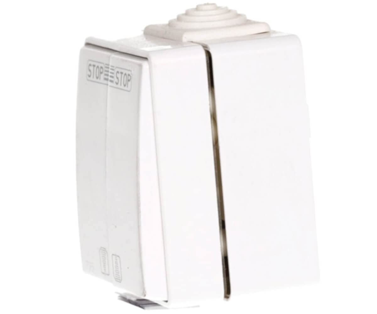 Interruttore Per Tapparelle Elettriche Schellenberg - Controllo Manuale Con Pulsante/Bloccaggio | Montaggio A Superficie, Bianco - Foto 7