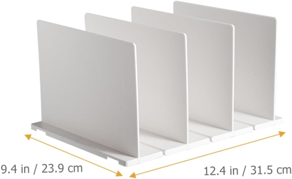 Plastic Closet Shelf Dividers for Closet Organization Storage Separators for Clothing Books and Accessories Versatile Dividers for Wardrobe and Bookshelf Organization