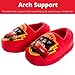 Disney Boys' Pixar Cars Slippers - Plush Lightning McQueen Slippers (Toddler/Boy), Size 5-6 Toddler, Cars