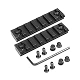 Gotical 7 Slots Aluminum Key mod Rail Section for Key mod Seven Slots Key mod Rail Picatinnii Rail Section (7 Slots Keymod Rails)