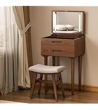 Amazon｜Mangowood ドレッサー 木製 化粧台 コンパクト - 鏡台 スリム
