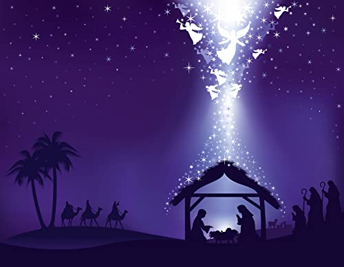 Lb 10X8Ft Nativity Of Jesus Photography Backdrop Stable Bethlehem Meteor Three Kings Angel Christian Photo Background Customized Vinyl Photo Shot Studio Prop Ys46 #TOP1