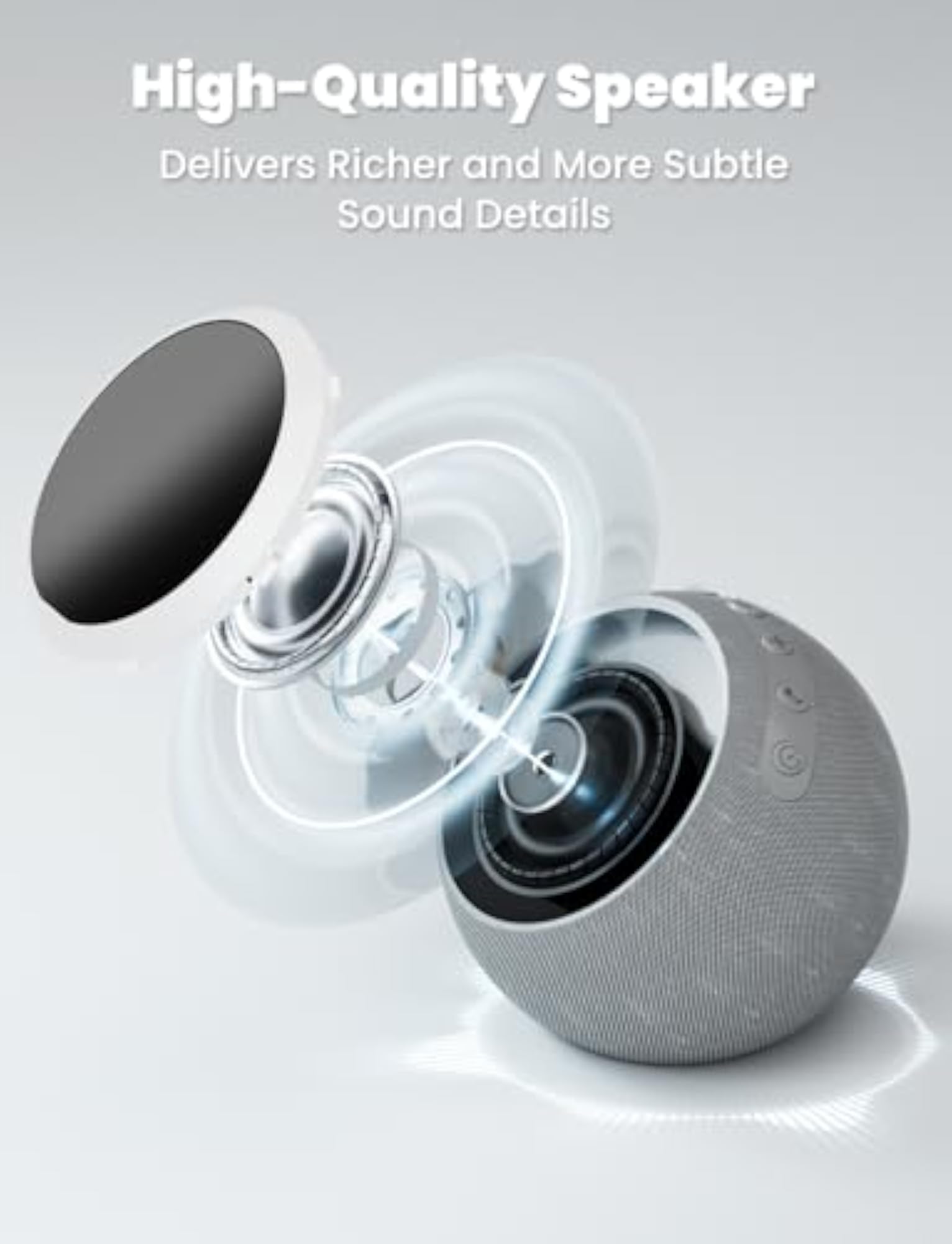 Alarm Clock with White Noise Machine & Night Light