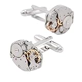 Die einzigartigen Manschettenknöpfe mit mechanischen Uhrwerken zeigen Ihr Selbstbewusstsein und Ihren Stil, egal wo Sie sich befinden.