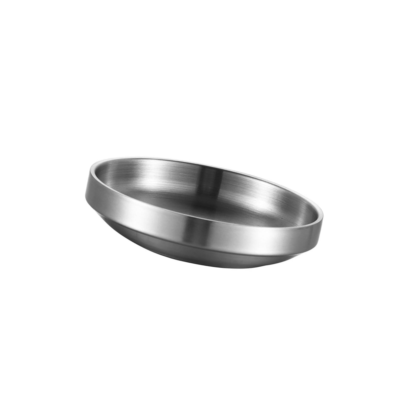 LUCKGONI Stainless Steel Appetizer Plate Korean Kimchi For Sauce Dip And Side Dishes Family Dining Restaurant Use