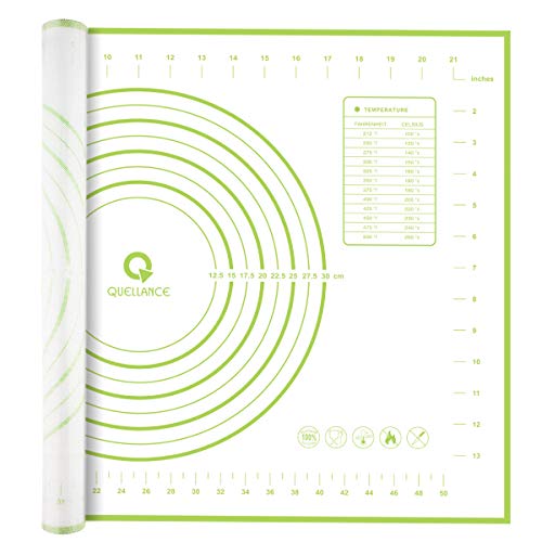 Silicone Pastry Mat, Extra Large Non Slip with Measurement Non Stick, Large