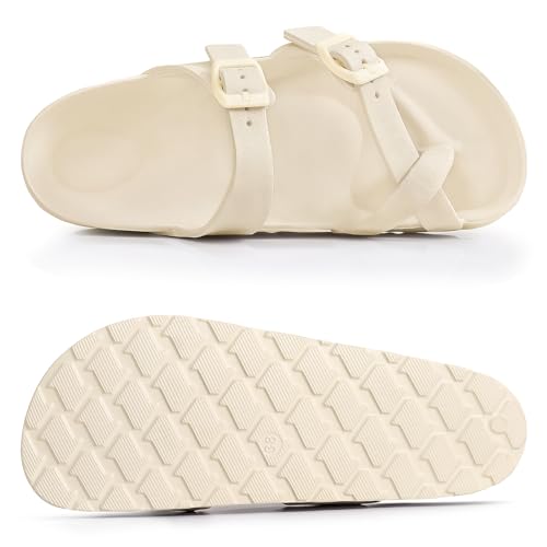 Image of Goosecret Women's Platform Sandals with Arch Support Comfortable Foam Slides Summer Beach Sandals with Adjustable Buckle