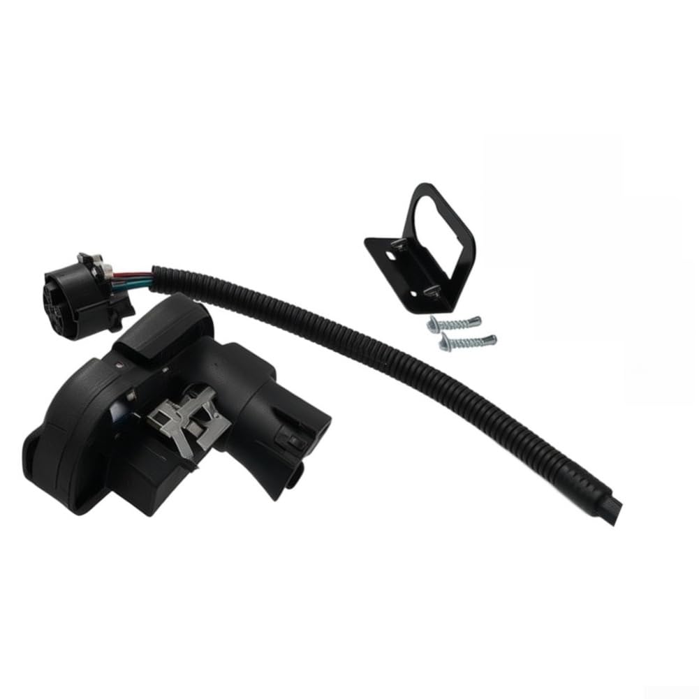 Besttoolifes Arnés Cableado Remolque 7 Redondo 4 Plano Adaptador Dual