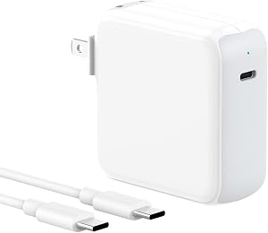 Charger for MacBook Air MacBook Pro 13 14 15 16 inch 2025 2024 2023 2022 2021 2020, M1 M2 M3 M4 Laptop 70W USB C Power Adapter, iPad, LED, 6.6FT USB-C Cable, Charging as Fast as Original Quality