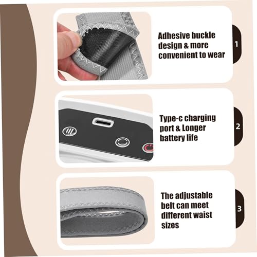 Belly Fat Machine, 3 Level Adjustable Belly Massager to Remove Fat with Body Shaping Stone Rechargeable Wireless Body Sculpting Machine, Anti-Cellulite Abdominal Massager Flat Tummy.2