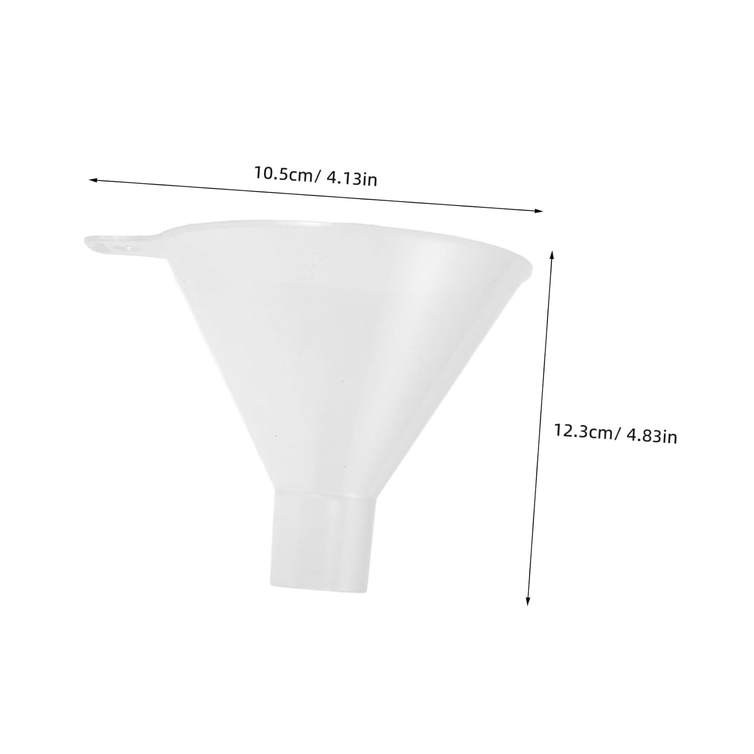 Plastic PP Flat-Bottom Powder Filling Funnel Scientific Laboratory Tool for Precise Reagent Handling Convenient Lab Funnel for Powder Adding