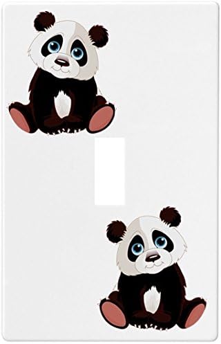 Baby Panda Bear Wallplate Decorative Switch Plate Cover (1 Gang - Single Toggle)