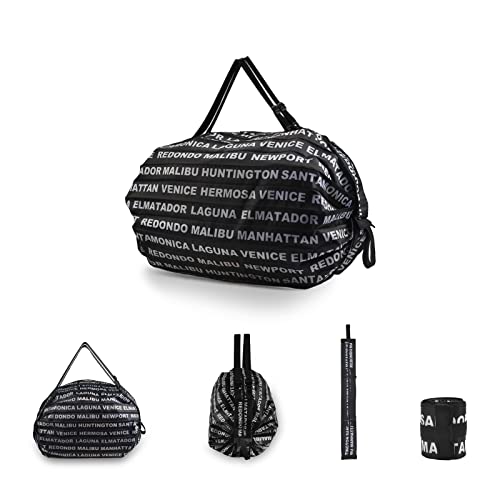 TOGETDREAM Respectueux de l'environnement, légers Sacs pliables, réutilisables sac à provisions, grand sac fourre-tout avec fermeture éclair pour pique-nique, camping, gym, les voyages (alphabet) Cover