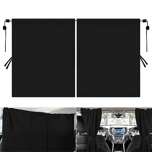 Auto Sichtschutz Vorhänge 140 x 78 cm Auto Trennvorhänge Sonnenschutz mit 2 Haken Heckscheibe Vorhang Trennvorhang Reise Privatsphäre Vorhang Abnehmbarer Reise Privatsphäre Vorhang