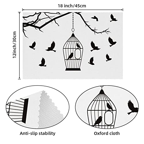 Sets de table design cage à oiseaux finitions haute résistance x6 - 5